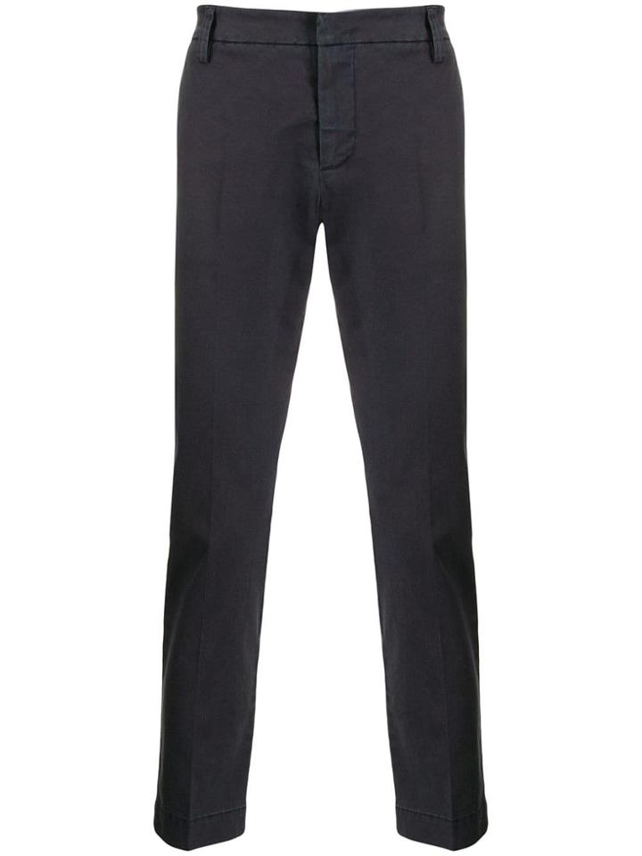 Entre Amis Tailored Chino Trousers - Blue