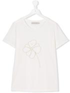 Baby Dior Floral Embroidered T-shirt - White