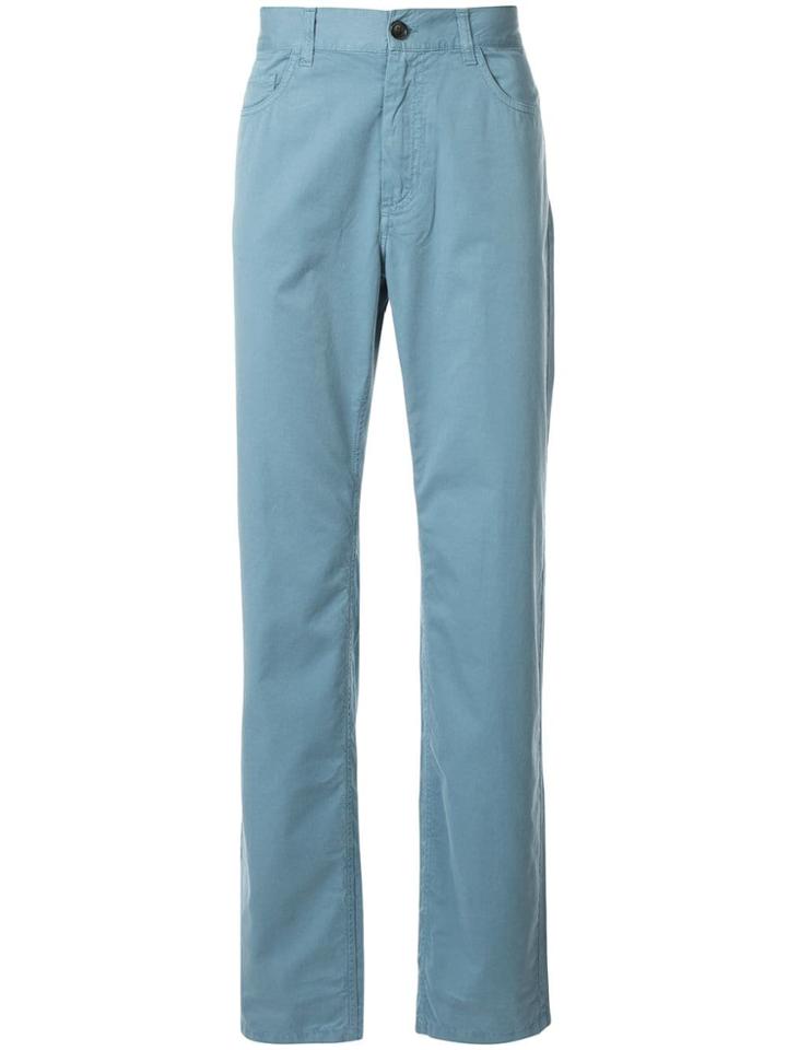 Cerruti 1881 Classic Straight-cut Trousers - Blue