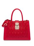 Miu Miu Miu Confidential Nappa Matelassé Handbag - Red