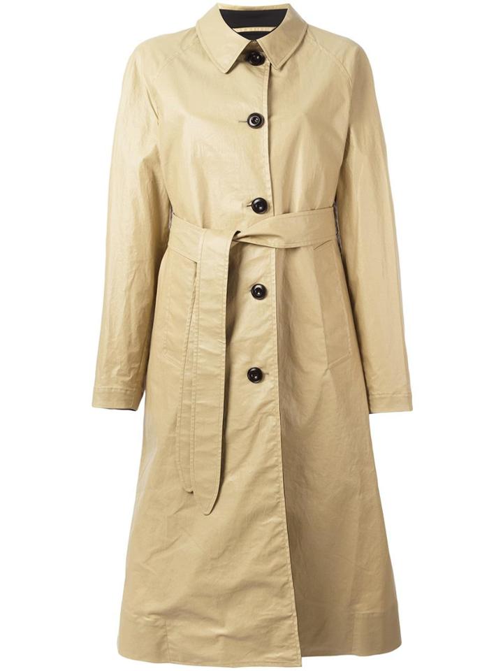 Lemaire Belted Overcoat - Nude & Neutrals