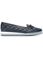 Baldinini Quilted Platform Ballerina Shoes - Blue