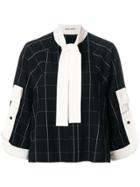 Henrik Vibskov Meter Bow Tie Checked Shirt - Black