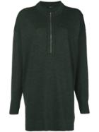 Joseph Oversized Zipped Sweater - Green