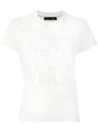 Each X Other 'love Is A Verb' T-shirt, Women's, Size: Medium, White, Cotton
