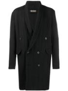 Uma Wang Classic Double-breasted Coat - Black