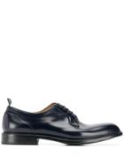 Green George Pull-tab Derby Shoes - Blue