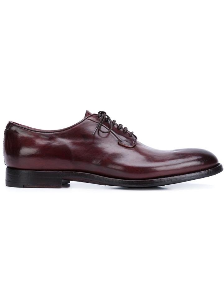 Alberto Fasciani Lace Up Derby Shoes - Red