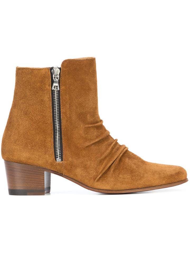 Amiri Zipped Chelsea Boots - Brown
