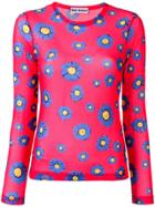 Molly Goddard Floral Print Top - Red