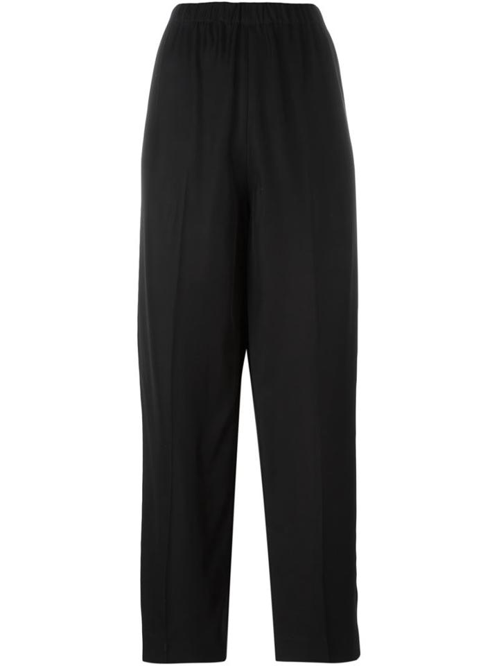 The Row Straight Leg Trousers, Women's, Size: L, Black, Viscose