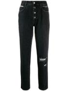 Stella Mccartney High Waist Straight Jeans - Black