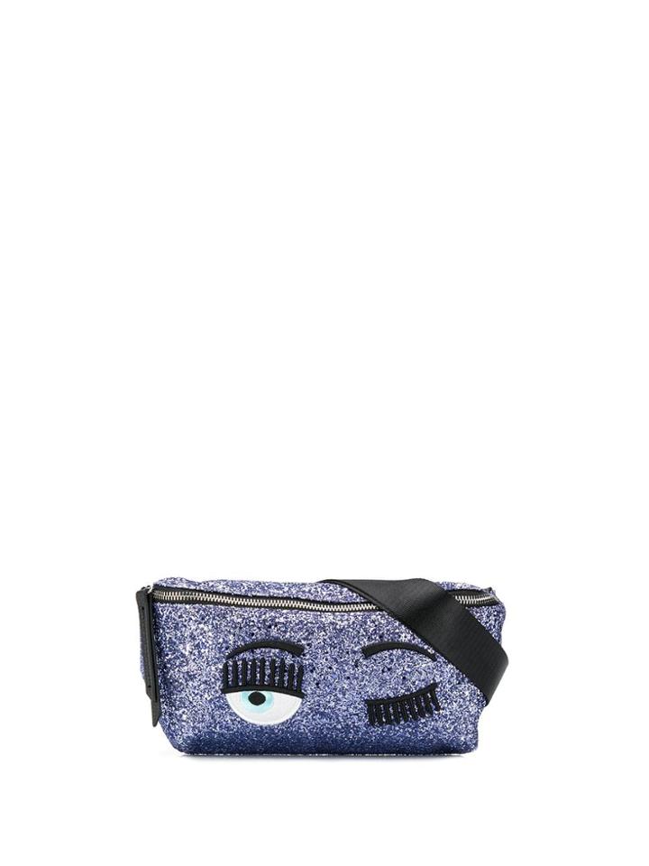 Chiara Ferragni Flirting Glitter Belt Bag - Purple