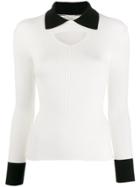 Temperley London Cut-out Detail Jumper - White
