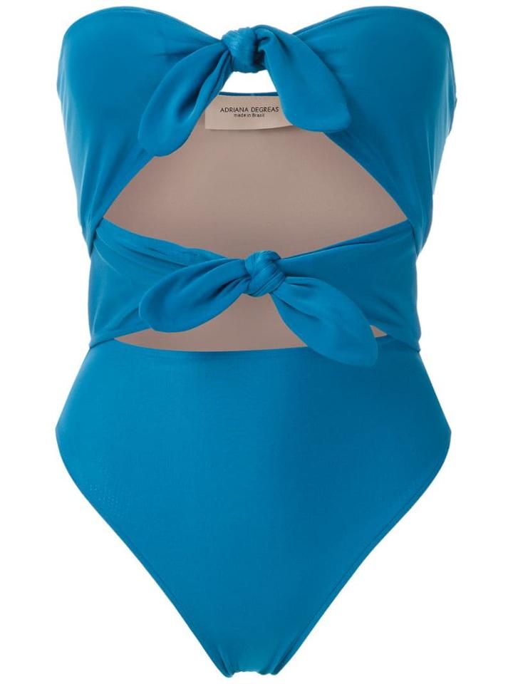 Adriana Degreas Tied Knots Swimsuit - Multicolour