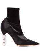 Sophia Webster Coco Crystal 100 Ankle Boots - Black