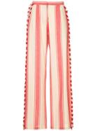 Dodo Bar Or Striped Flare Trousers - Red