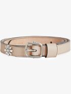 Burberry Crystal Daisy Leather Belt - Nude & Neutrals