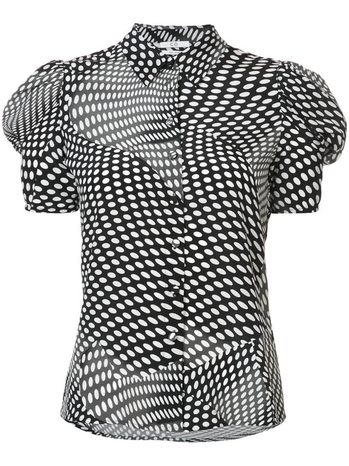 Co Optical Polka Dot Shirt - Black