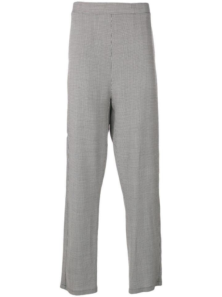 Christopher Kane Houndstooth Trousers - Black