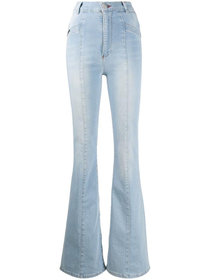 Philipp Plein Cowboy Fit Flared Jeans - Blue