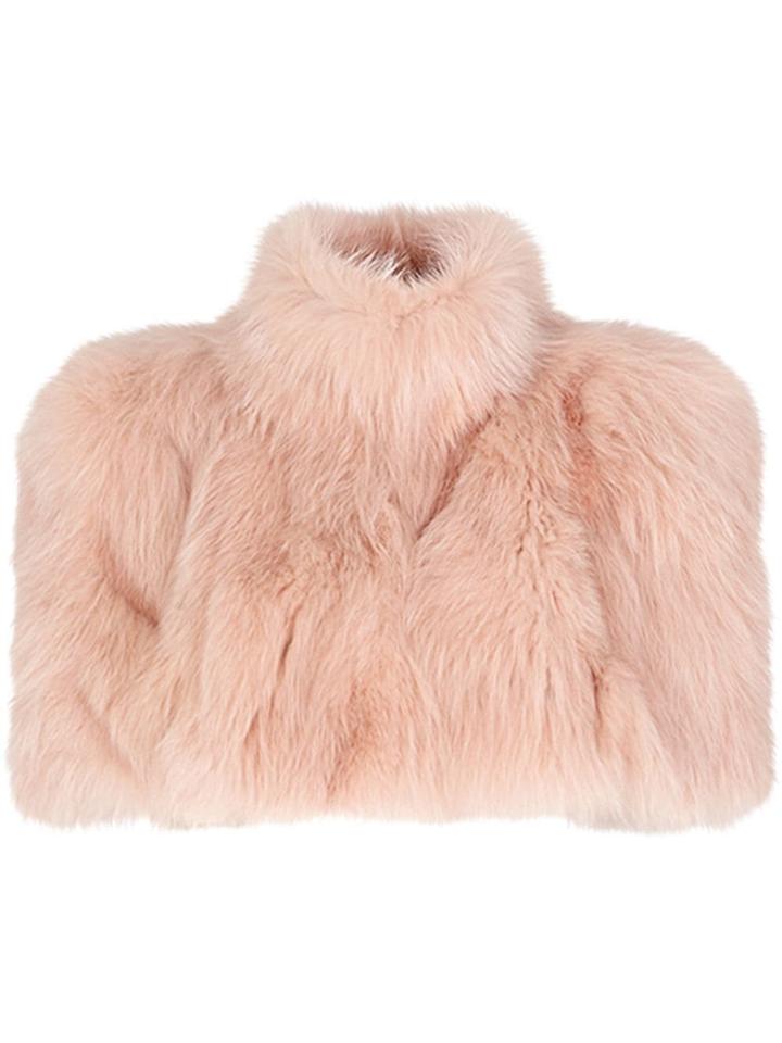 Fendi Turtleneck Cape - Pink