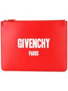 Givenchy Logo Print Pouch - Red