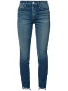 Amo Skinny Cropped High-waisted Jeans - Blue