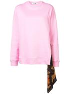 Msgm Asymmetrical Sweater - Pink