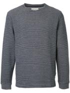Oliver Spencer Berwick Striped Long Sleeve T-shirt - Blue