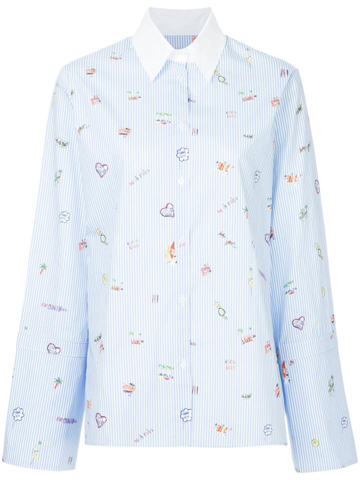 Mira Mikati Venice Beach Icon Shirt - Blue