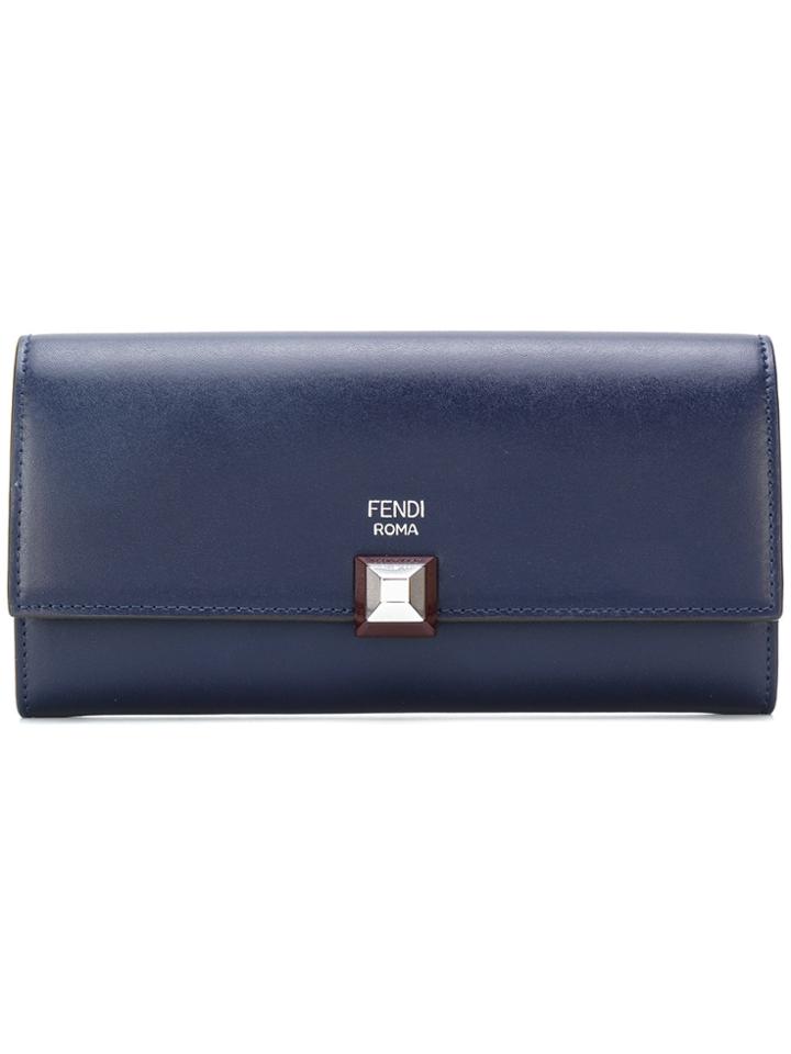 Fendi Continental Wallet - Blue