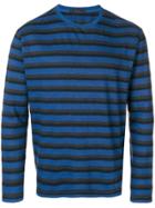 The Gigi Striped Knit Sweater - Blue
