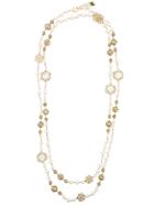Rosantica Long Embellished Necklace - Metallic