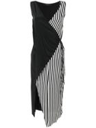 Federica Tosi Asymmetric Wrap Dress - Black