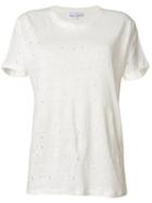 Iro - Distressed T-shirt - Women - Linen/flax - L, White, Linen/flax