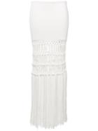 Sonia Rykiel Fringed Skirt - White