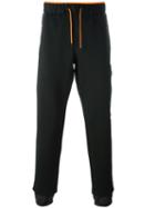 Ea7 Emporio Armani Drawstring Sweatpants, Men's, Size: Xl, Black, Polyester/spandex/elastane/polyamide/cotton