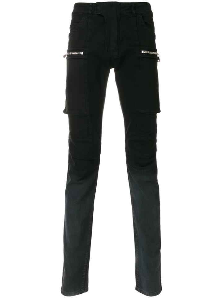 Balmain Shaded Cargo Jeans - Black