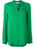 Diane Von Furstenberg 'gilmore' Blouse, Women's, Size: 2, Green, Silk