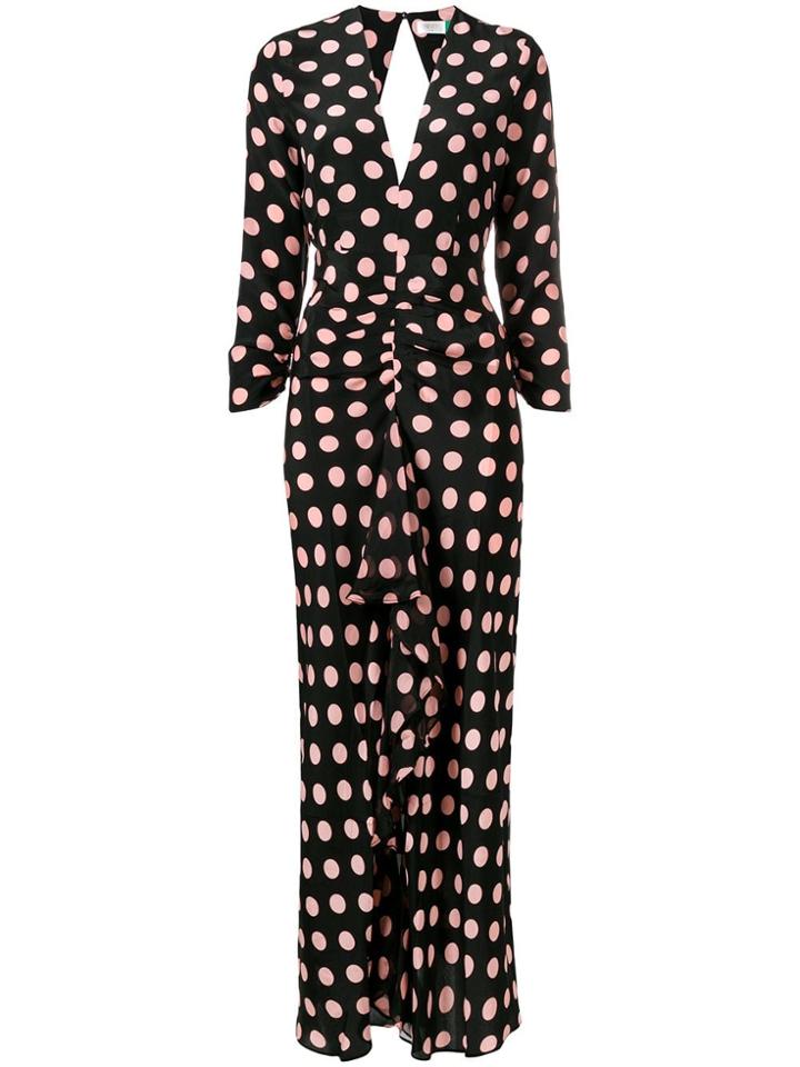 Rixo London Rose Backless Midi Dress - Black