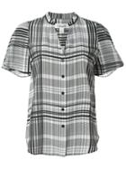 Diane Von Furstenberg - Darb Shortsleeved Shirt - Women - Silk - 10, Black, Silk
