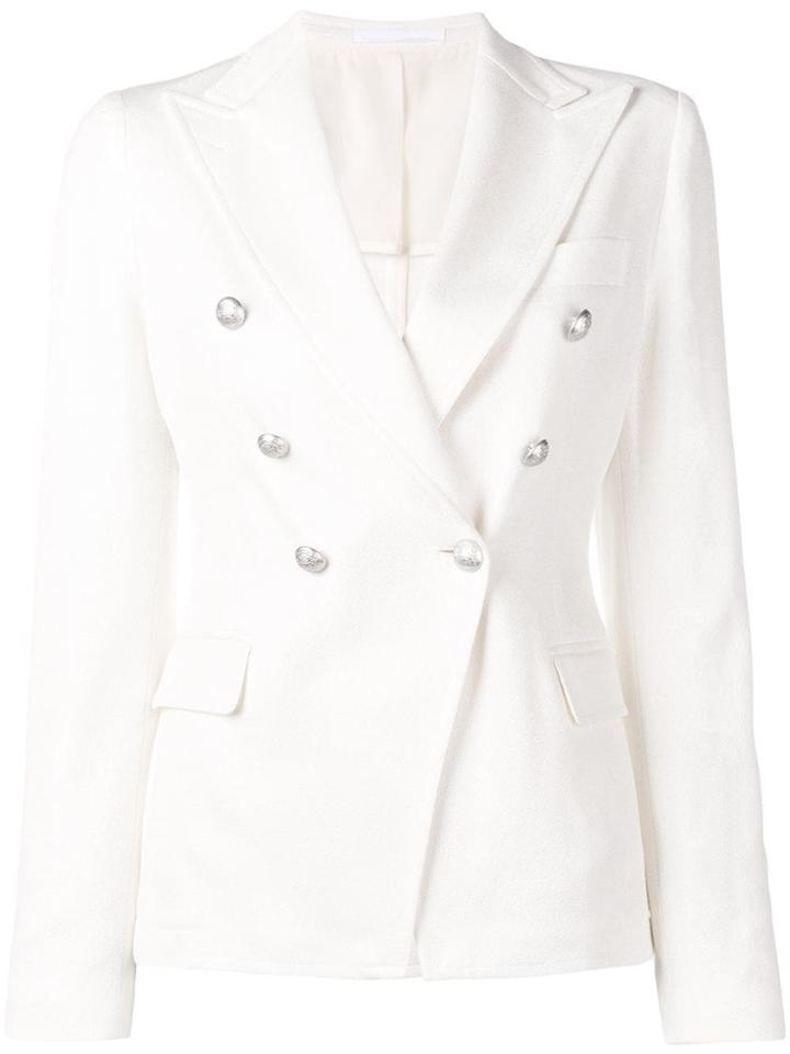 Tagliatore Jalicya Crepe Jacket - White