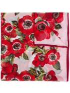 Dolce & Gabbana Floral Scarf - Red