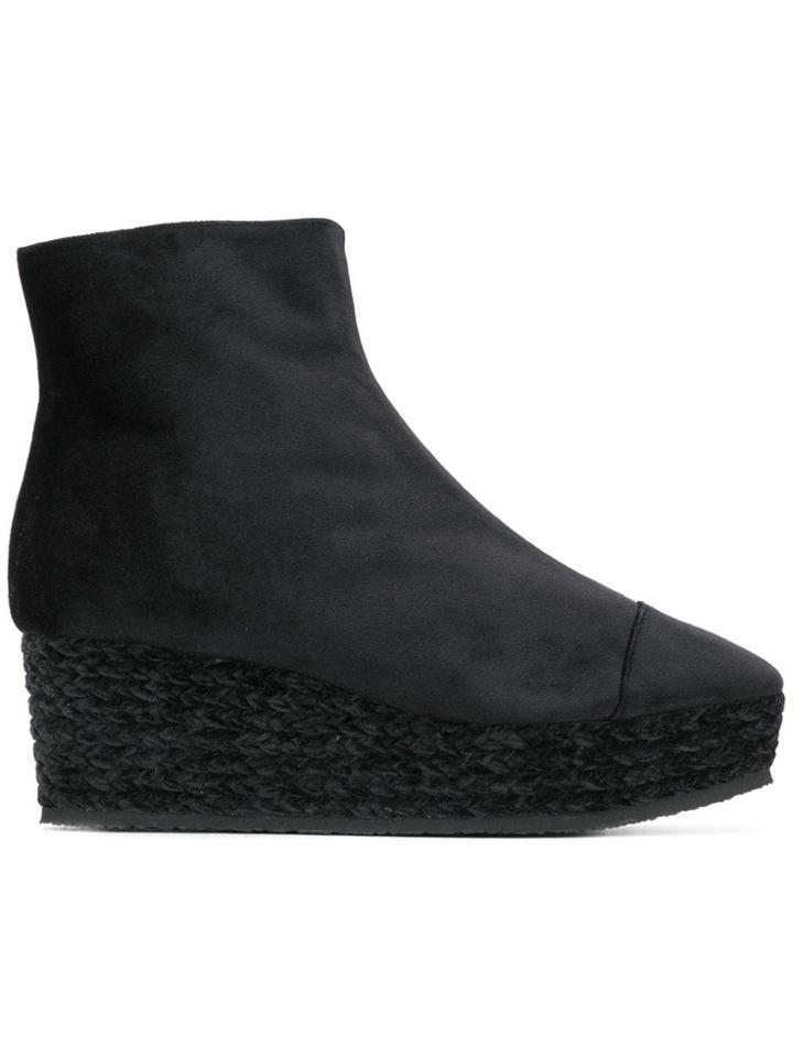 Castañer Nadia Wedge Boots - Black