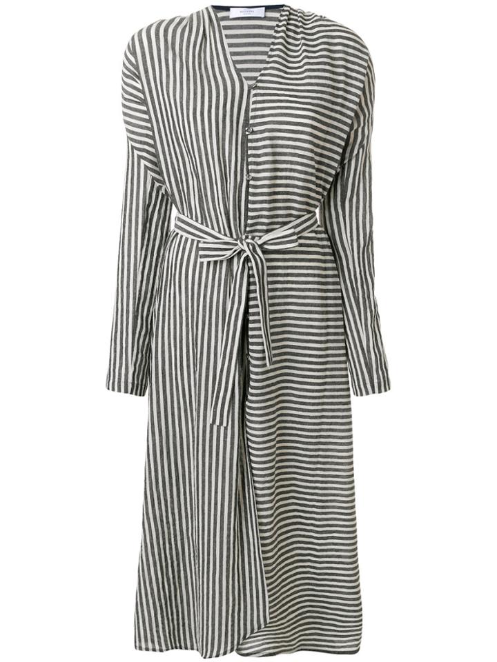 Roseanna Striped Dress - Grey