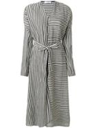 Roseanna Striped Dress - Grey