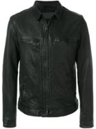 All Saints Zipped Fitted Jacket - Black