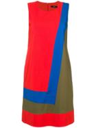 Steffen Schraut Colour Block Dress - Red