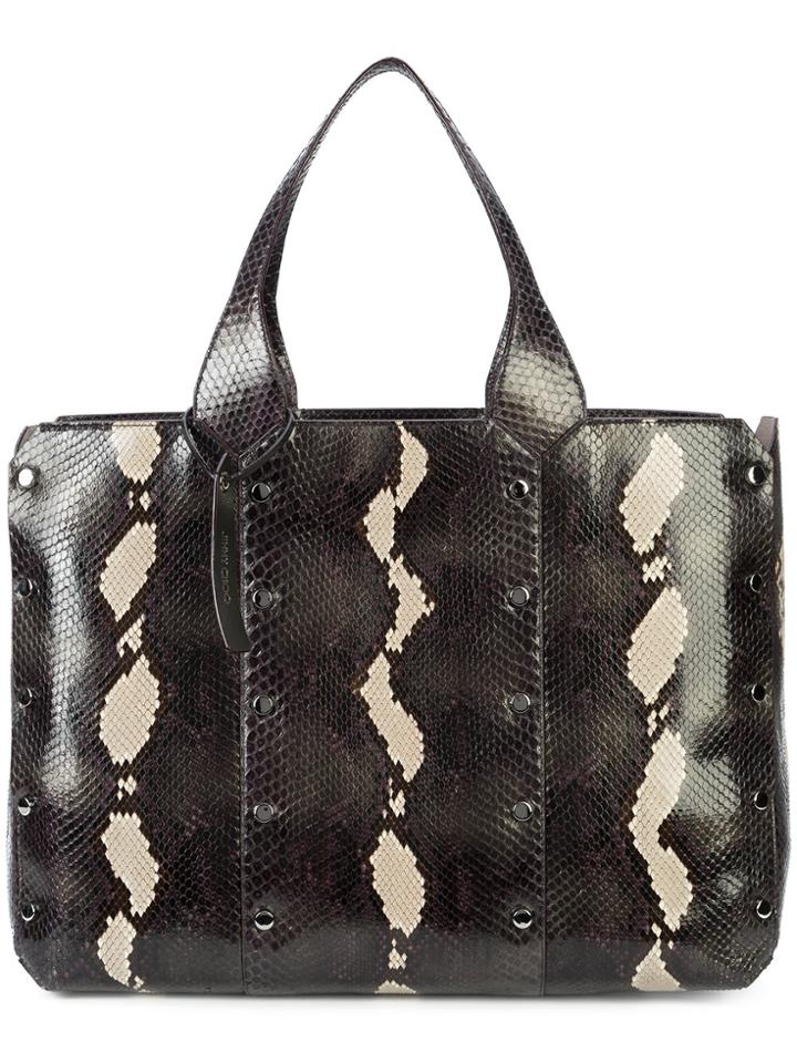 Jimmy Choo Lockett Shopper Tote - Brown